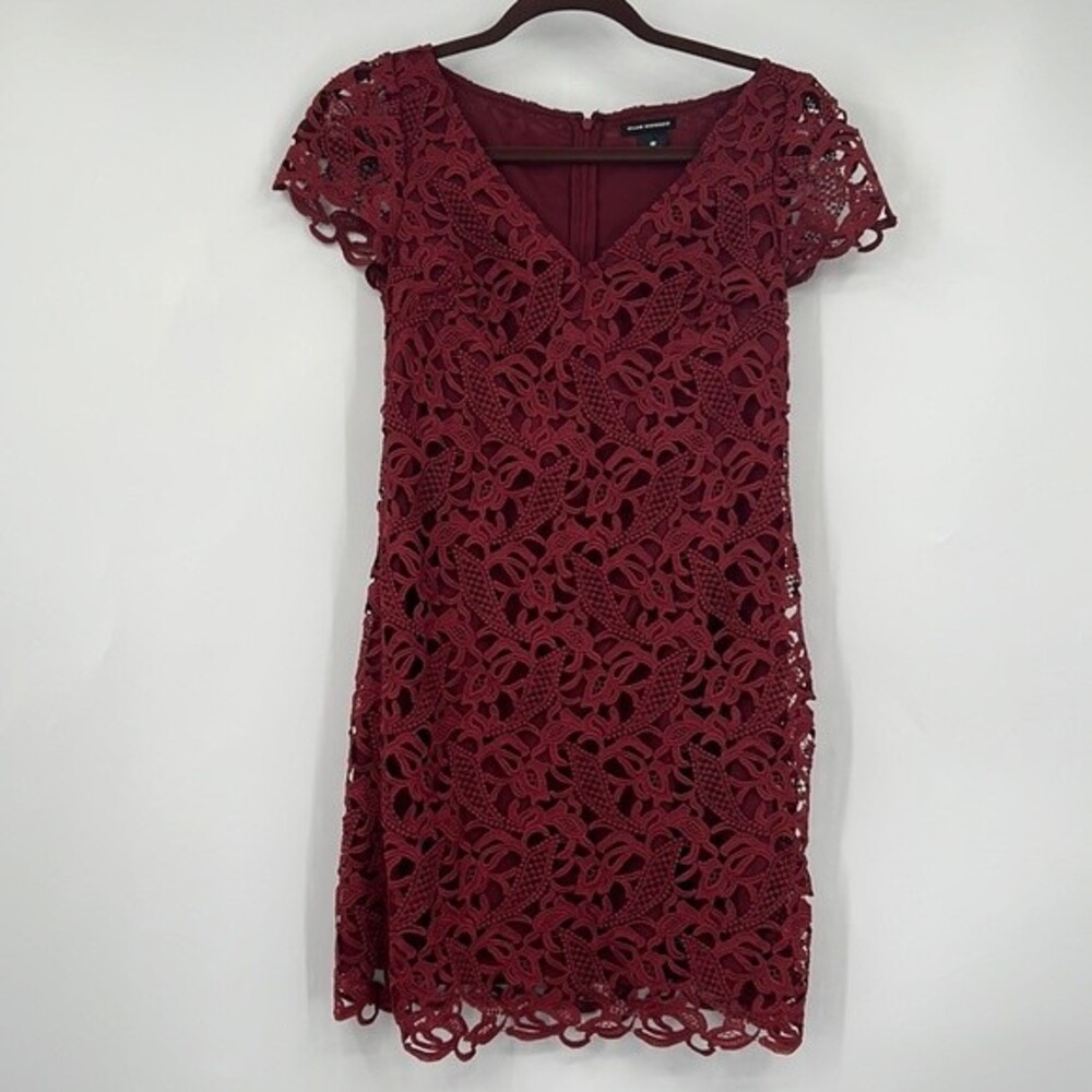 Club Monaco Red Lace Mini Dress 00